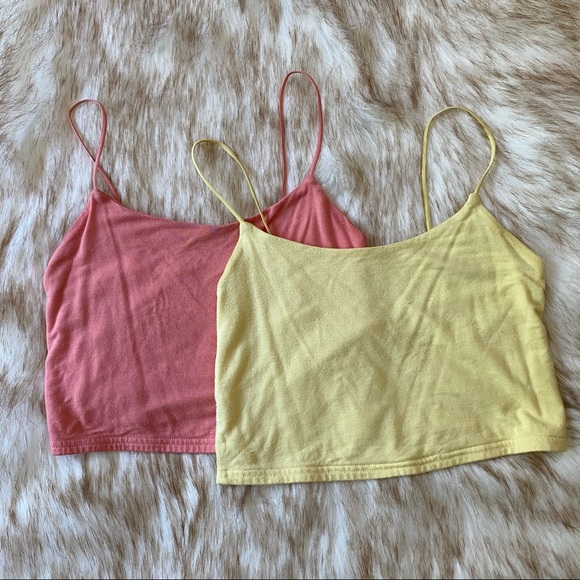 PacSun Tops - pacsun basics cropped camis